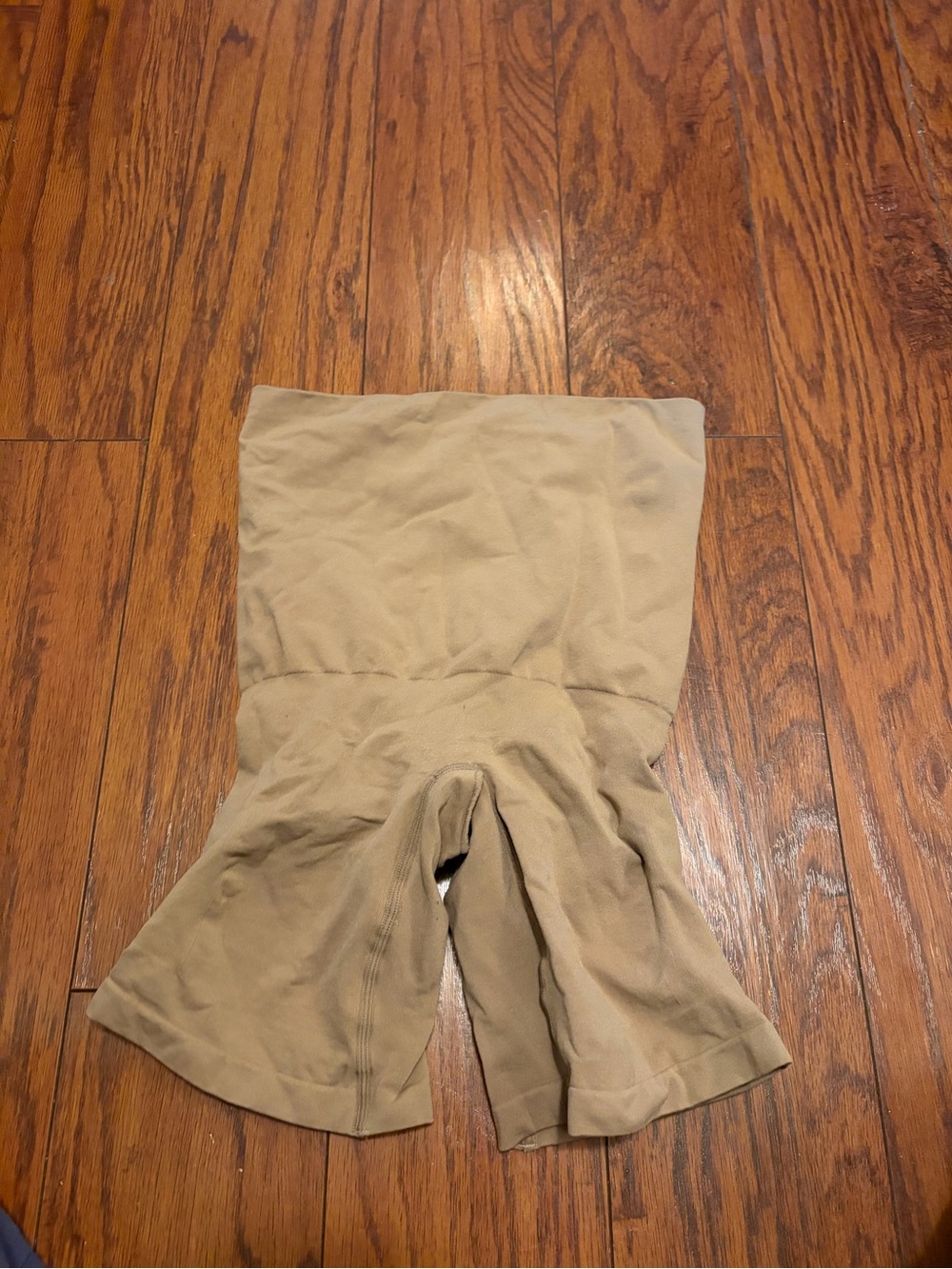 Beige High-Waist Shaping Shorts sz